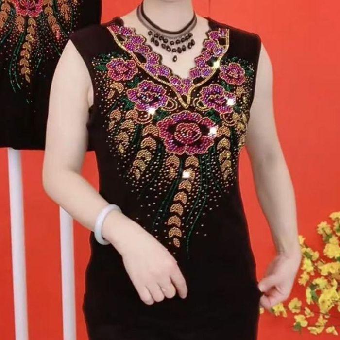 

Трендовый повседневный женский топ: Летний принт для похудения с короткими рукавами M