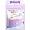 Gradient Color 13 Layer Folder Large Capacity Student Test Paper Storage Bag  Office