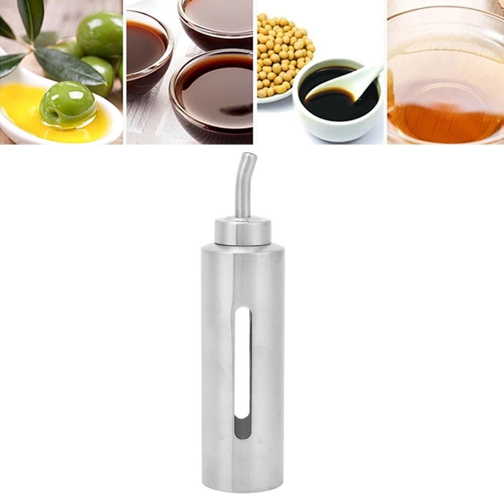 150ml Vinegar Cruet Bottle 304 Stainless Steel Sauce Storage Container Kitchen Cooking