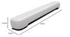Yamaha Compact Soundbar SR-C20A(W) 60cm Wide PC Gaming Speaker, Bluetooth Compatible, for TVs, Computers, and Smartphones, White