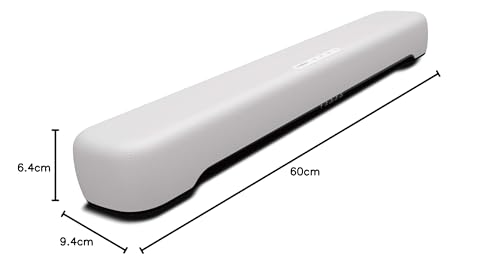 Yamaha Compact Soundbar SR-C20A(W) 60cm Wide PC Gaming Speaker, Bluetooth Compatible, for TVs, Computers, and Smartphones, White