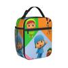 Pocoyo Cartoon Eily Pato Isolierte Lunchtaschen Tragbarer Lunchbehälter Thermotasche Tragetasche Lunchbox Schule Outdoor Mädchen Junge