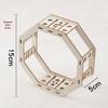 DIY Handmade Wooden Lantern Frame for Festival Decoration