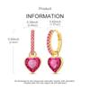 Gold Serie Hoop Earrings 925 Silver Sparkling Irregular Shape Feather Star Earrings Stud for Woman Girl Jewelry Gift