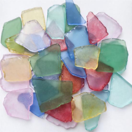 Sea Glass Pieces DIY Art Crafts Frosted Seaglass Vase Filler Aquarium Ornament Tumbled Crushed Beach Seaglass Wedding Party Home Decoration