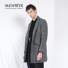 Menseye Menseye Autumn and Winter Black Mid-Length Suit