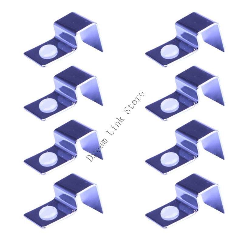 Q1FD Practical Tanks Lid Clip 8pcs Rustproof Fishtanks Glass Cover Holders Clamps for Frameless Aquariums Secure Fastening