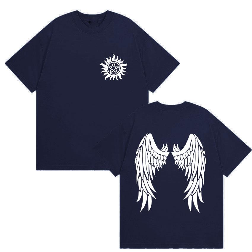 Tv Series Supernatural New 2025 Print T Shirt Men Women Vintage Fashion Short Sleeve T-shirt Casual Clothing Cotton Tshirts Tops