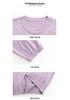 Chic Plus Size Round Neck Sweater for Middle-Aged Women - Comfortable 3/4 Sleeve Knitwear