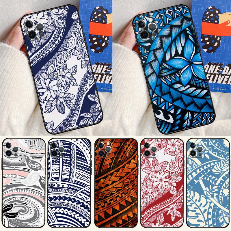 Maorské Polynéské Samojské Kmenové Pouzdro Pro iPhone 17 Pro Max 17 Air 16 15 14 13 12 11 Pro Max Plus Mini 16e Funda Kryt