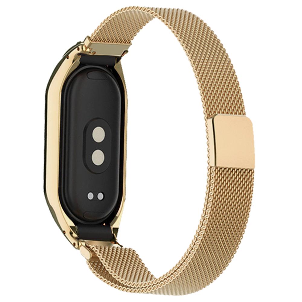 

KALEBOL KLB-ML-001 For Xiaomi Mi Band 6/5 Stainless Steel Watch Band Magnetic Milanese Strap Gold