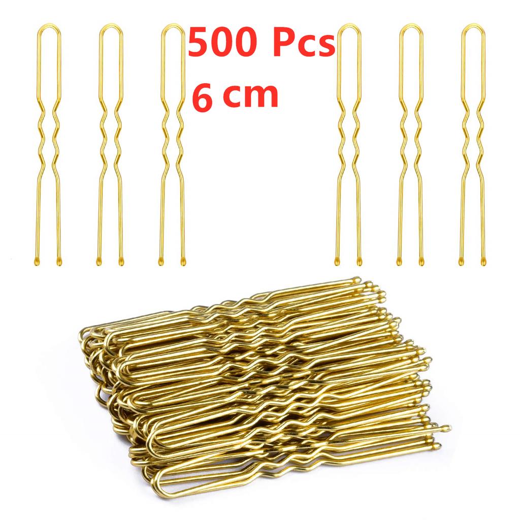 New style Blonde Bobby Pins U Shaped Hair Pins Gold/Black/Brown/Sliver Hair Pins for Buns for Women Girls (2/2.4 inch)