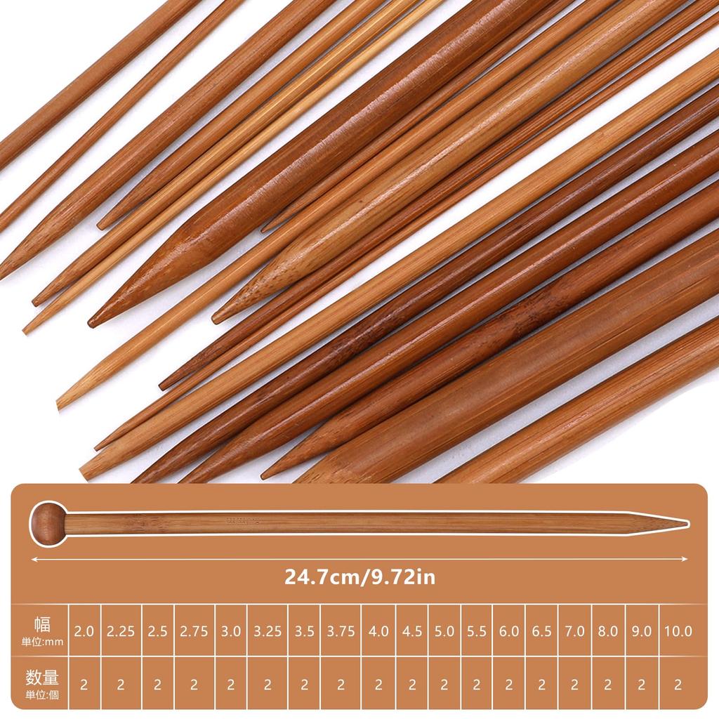 Dennty Stricknadel Strickwerkzeuge für Beinhaltet Stricken Rundstricken Reihenzähler Band Aufbewahrung Strickwerkzeugset für und Mehr Set,