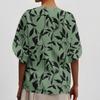 Women's Fashionable Casual Round Neck Printed Top Loose Top Printed Top Loose Top