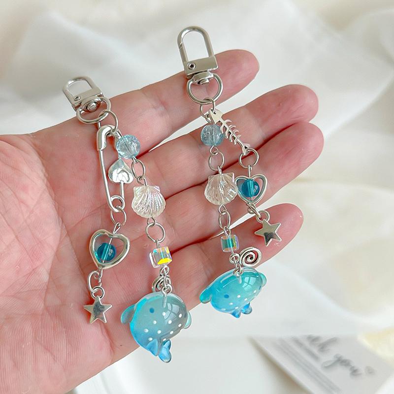 Handykette mit Ozean-Thema, Schlüsselanhänger mit Meeresmotiven, Hai-Handyanhänger, Taschenanhänger-Accessoire