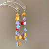 Steel Needle Flower Star Pendant Earrings Sweet Niche Temperament Earrings Exquisite Versatile Fashion High-end Earrings