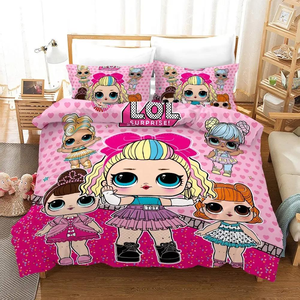 Black Girl Duvet Cover 3D Exquisite Cartoon Anime Digital Print Bedding Set Comforter Bed Youth Home Decor Boys Gift