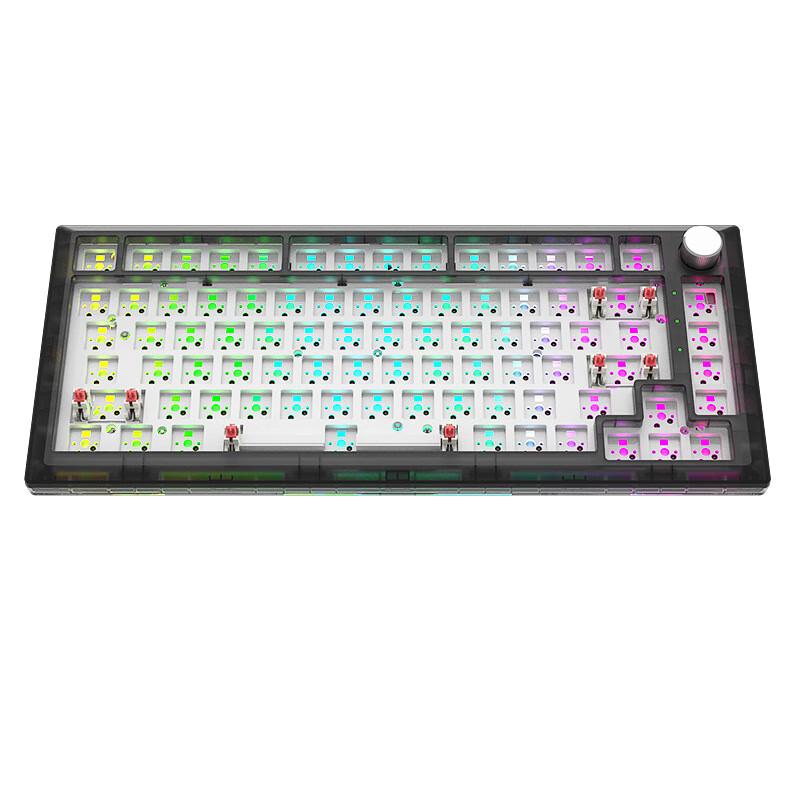 Shixi Black Transparent Wired RGB Hot-Swappable Mechanical Keyboard Kit