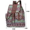 2024 Women Canvas Vintage Backpack Ethnic Knitted Backpacks Backpacks Printed Travel Backpack Schoolbag