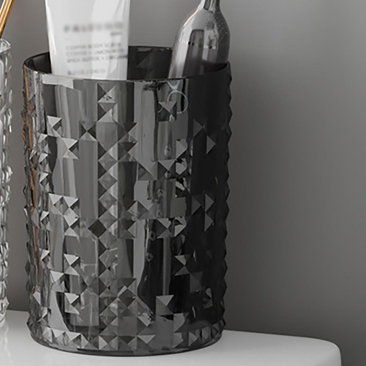 

Light Luxury Mouthwash Cup High Appearance Brush Cup Transparent Cup Couple Set Toothbrush Cup Home Wash Cup Glacier Pattern чёрный