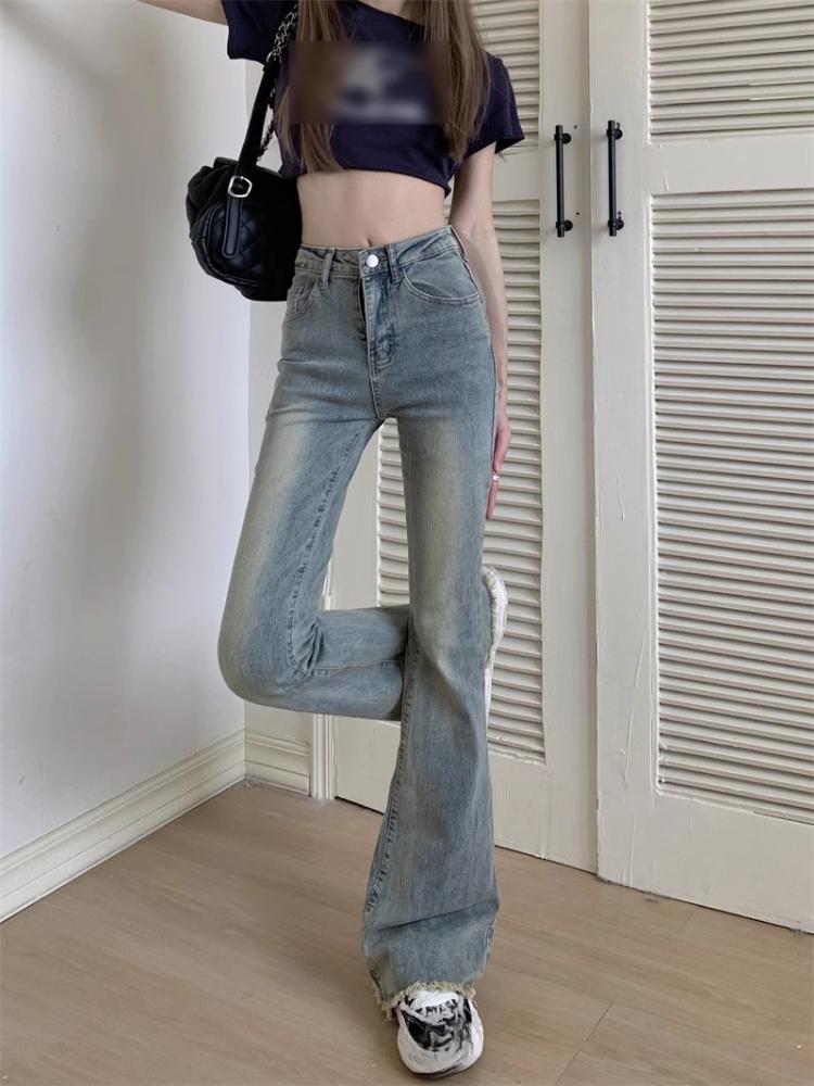Ladies' High Waisted Jeans Autumn Fashion Jeans Vintage Y2K Wide Leg Denim Pants Women  Loose Trousers