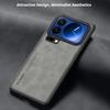 Frosted PU-Leather Funda for Xiaomi 17 Pro Max 17Pro Case Matte Anti-Shock Hard Plastic Skin Shockproof Back Cover
