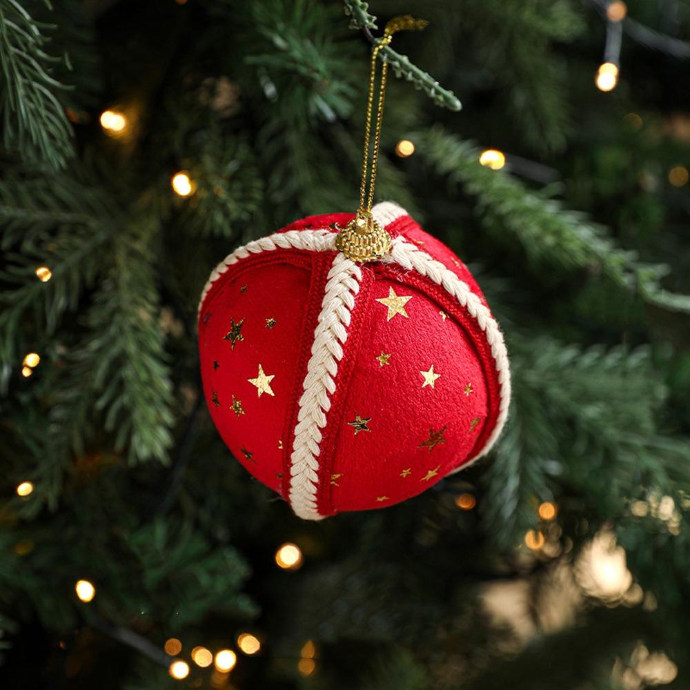 

Foam Christmas Hanging Balls 8CM Christmas Baubles Christmas Ball Ornament Holiday Decoration красный