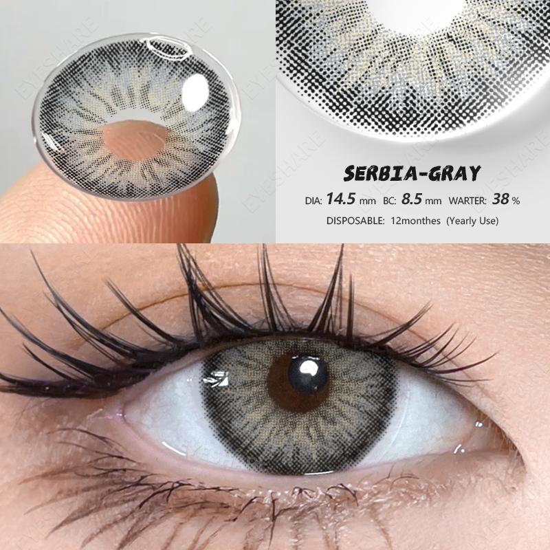 Eyeshare 1 Pair FLORENCE Series Eye Natural Looking Color Contact Lenses Cosmetic Contactlen