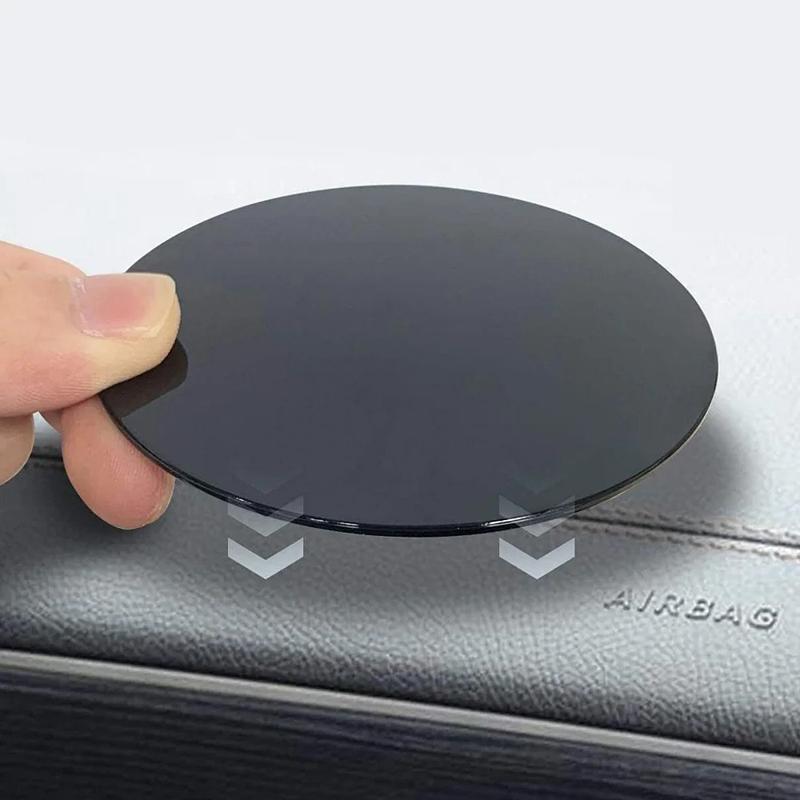 80 mm Bil Dash Dashboard Selvklebende Klebrig For Sugekopp Mobiltelefonholder Feste GPS-braketter Skivepute Sklisikker Matte