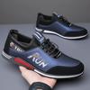 Men's casual shoes 2025 summer new breathable versatile sports shoes trendy flat bottom lightweight lace-up free work shoes