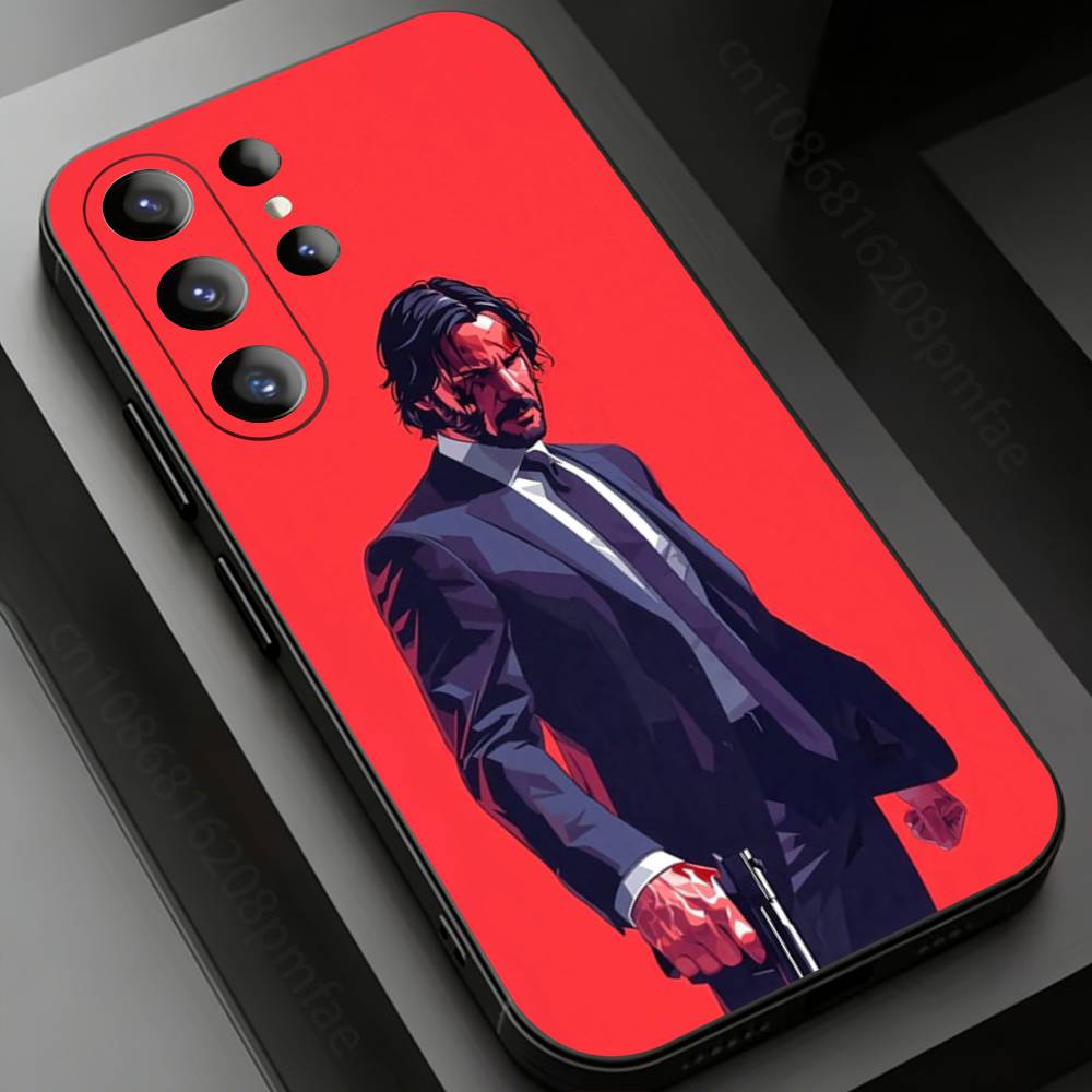 

Cool J-John Wick Phone Case for Samsung Galaxy S20,23 Ultra S24,22 Plus S25,26,21FE TPU Cover Samsung S20plus5G