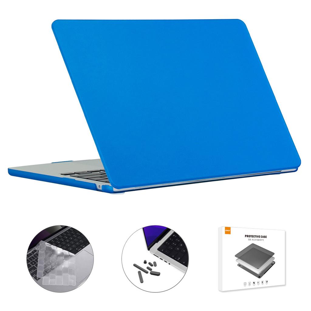 Case for Macbook Air 15 inch (2025)/(2024) A3114/(2023) A2941 (US Version) Matte Laptop Cover with TPU Keyboard Film +Plugs