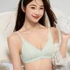 Triangle Cup Lace Underwear Women's Light and Thin Gathering and Thin Bra Anti-sagging Side-closed Breast Bra