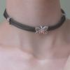 Punk Rivet Cross Clavicle Chain Choker Necklace for Men & Women