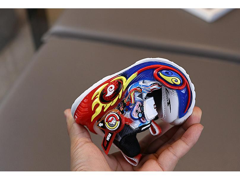 Boys' 2025 Autumn Cartoon Velcro Sneakers - Running & Basketball Shoes Trend