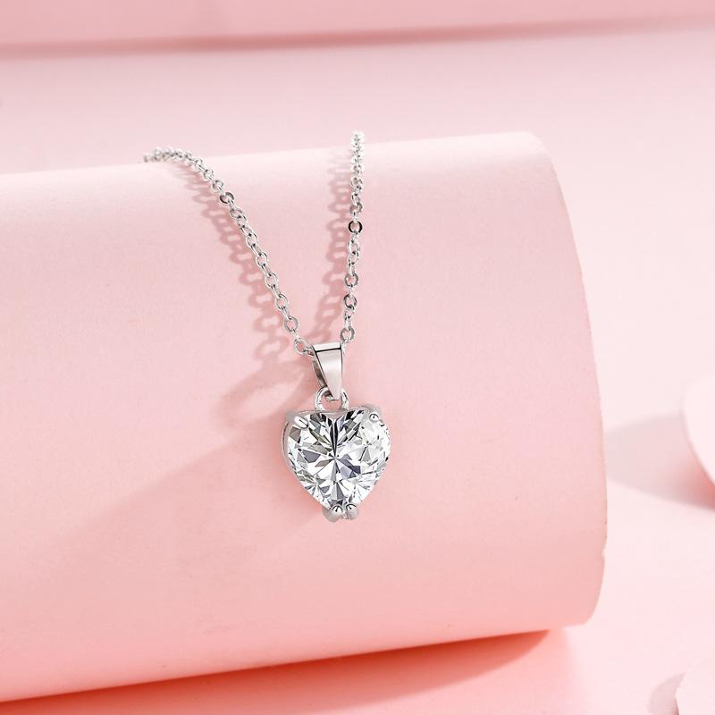 

Подвеска в виде сердца женская модная легкая роскошь сверкающий бриллиант любовь циркон кулон ожерелье женское