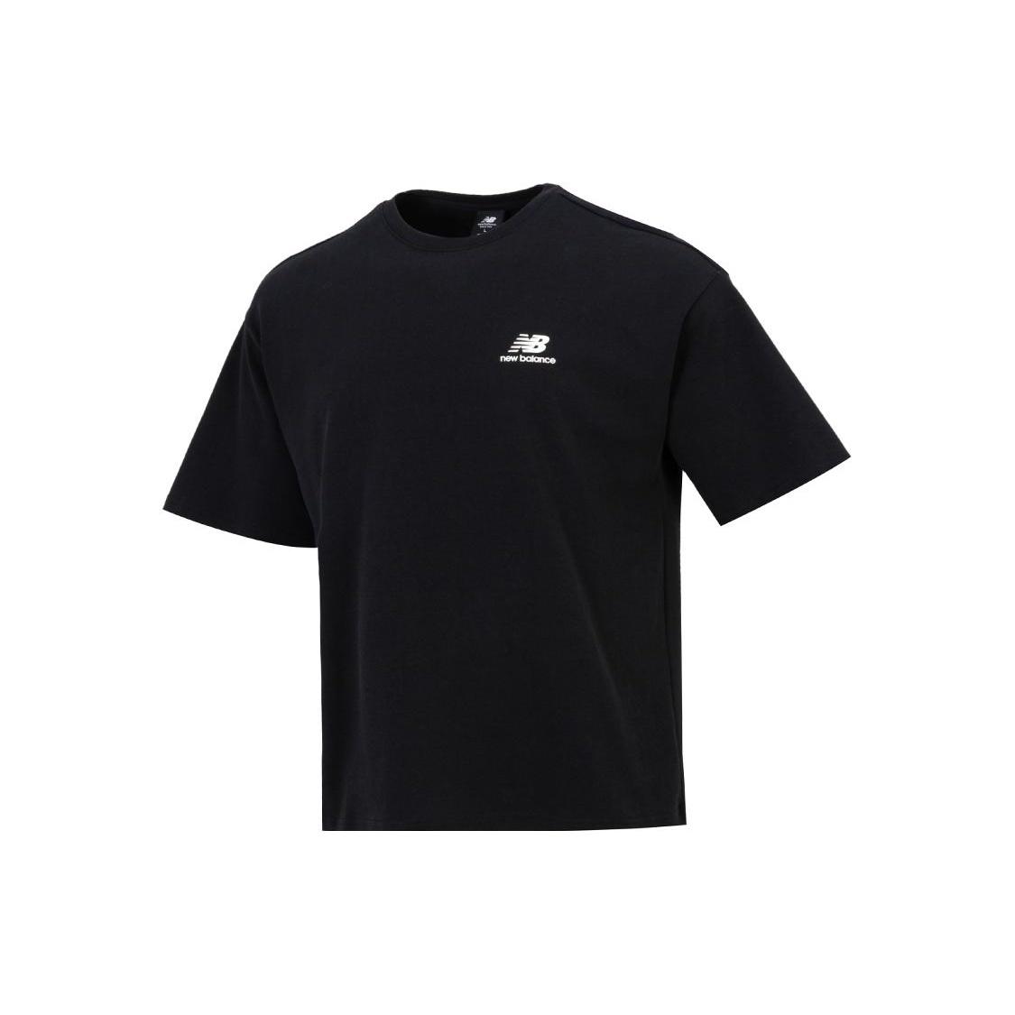 New Balance Logo T-Shirt Asia Sizing  Black  Men s AMT22392-BK XL