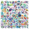 100 Stickers of Magic Turtle Graffiti Stickers New Style Flat Colorful Ocean Turtle Personality Graffiti Stickers 4 Pictures
