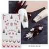 DIY Nail Charms Christmas Nail Decals Manicure Ornaments Christmas Nail Stickers 5D Relief   Girls