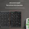 Foldable Bluetooth Keyboard: Compact, Silent, Ideal for Business Travel with Phones, Tablets, & Office Use.