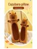 Capybara Long Body Pillow - Plush Toy and Sleeping Leg Cushion