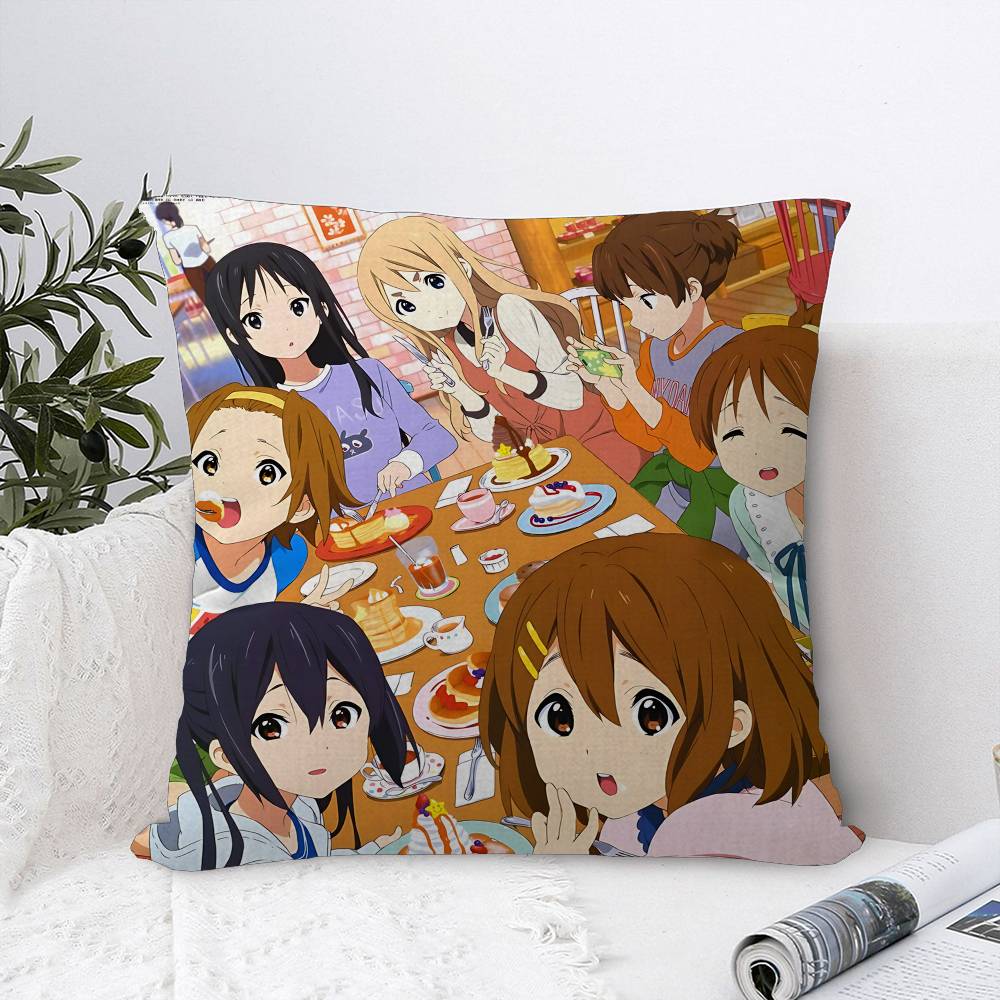 Japan Classic Anime Music K-On Pillow Cover Sofa Cushion Cover Home Room Decoration Children Gift