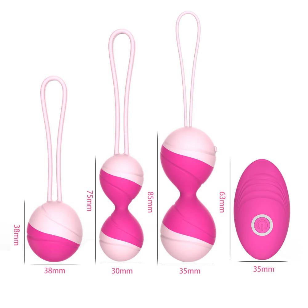 Remote Control 10 Speed Vibrating Kegel Balls Sex Toy for Woman Vaginal Tighten Exercise