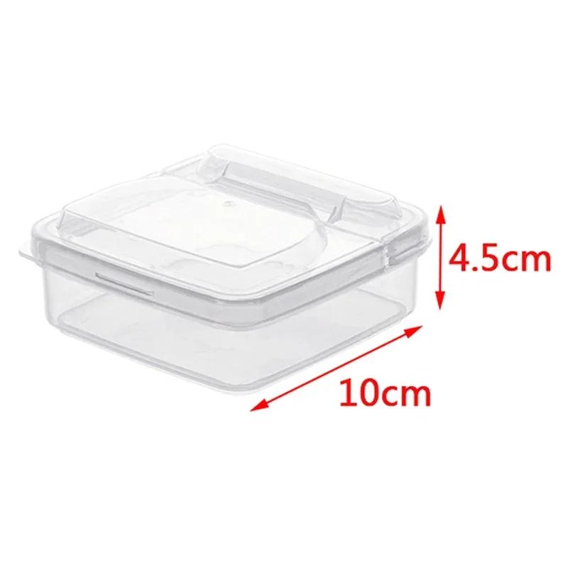 

Kitchen Refrigerator Clear Acrylic Organizer Box Cheese Storage Boxes Transparent Goods for 1 All Akti Vegetable Tools Butter 1pcs