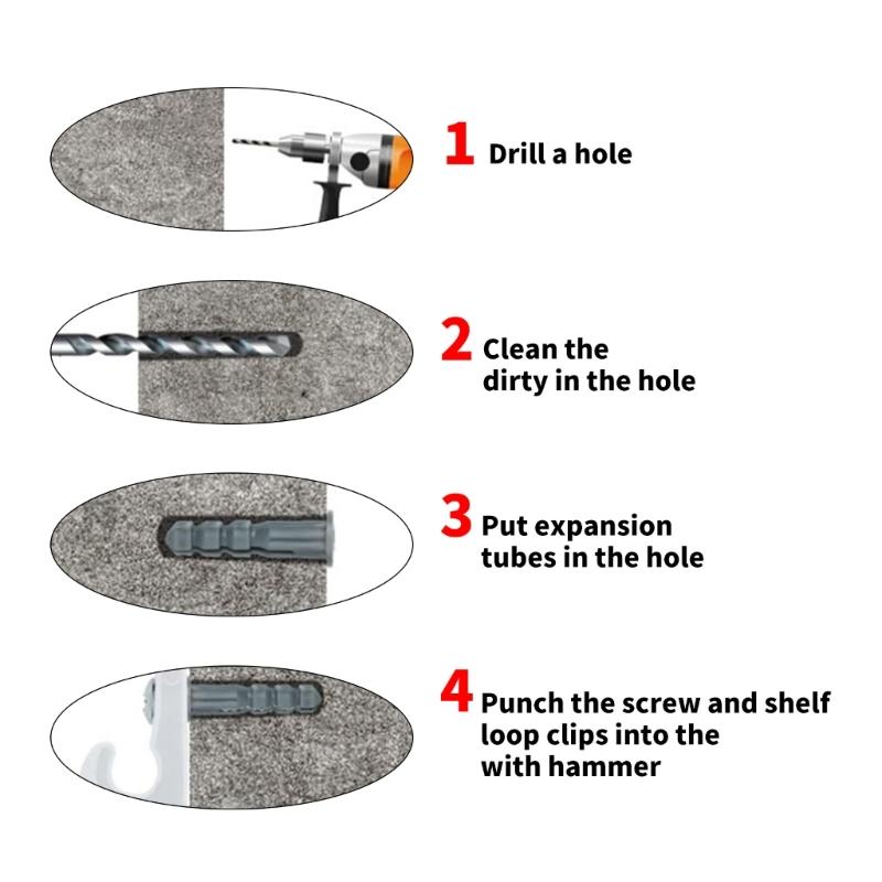 Haczyki Sufitowe ABS Haczyki do Wieszania Haczyki do Wieszania Roślin Haczyk Wkręcany do Bezpiecznego Wieszania Dekoracji i Małych Elementów