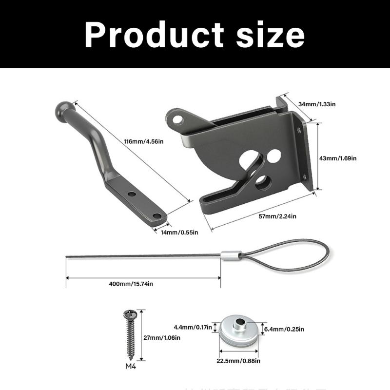 Universal Outdoor Security Lock Carbon Steel Rustproof Designs Garage Door Security Lock for Fence Gate Garage Sheds