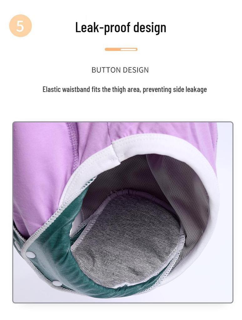 Elderly Anti-Leak Washable Cotton Diapers for Bedridden Care