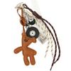 Miu Small Bear Keychain With Leather Teddy Bear Pendant For Casual Bags And Gifts