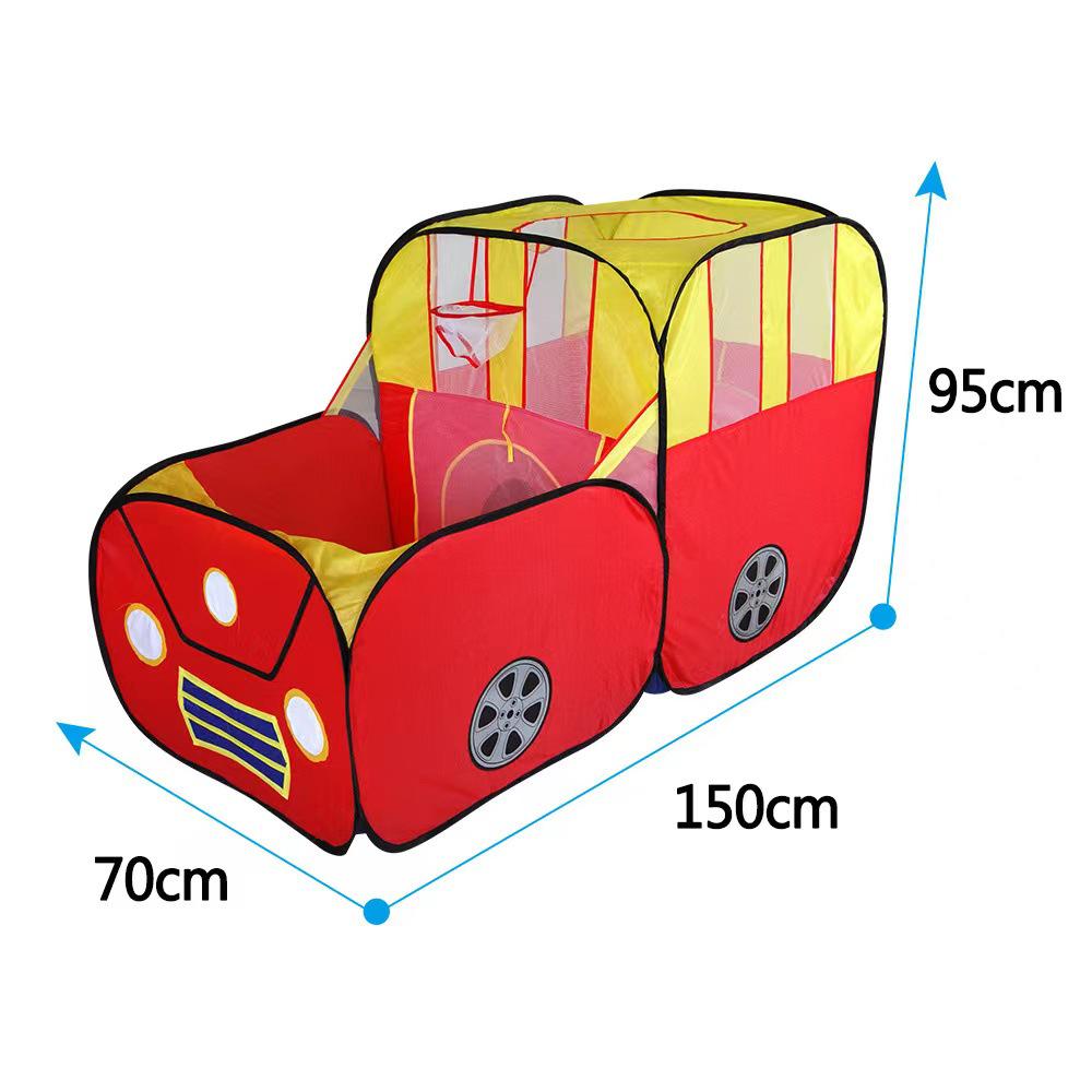 Extra Large 3-in-1 Kids' Tent with Crawl Tunnel and Basketball Pool (Indoor, Foldable)