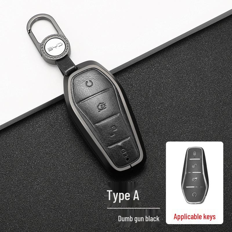 Full Coverage Key Case for BYD Models: Song, QinPLUS/dmi, Dolphin, e2, Tang, Han EV, e3, and Destroyer 05.